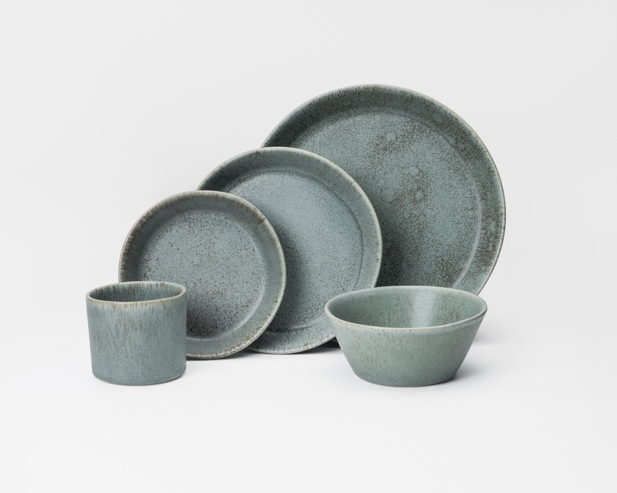 5 Piece Skali Coupe Dinner Setting