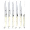 Forge de  Laguiole 6 Piece Steak Knife Set Bone Handle