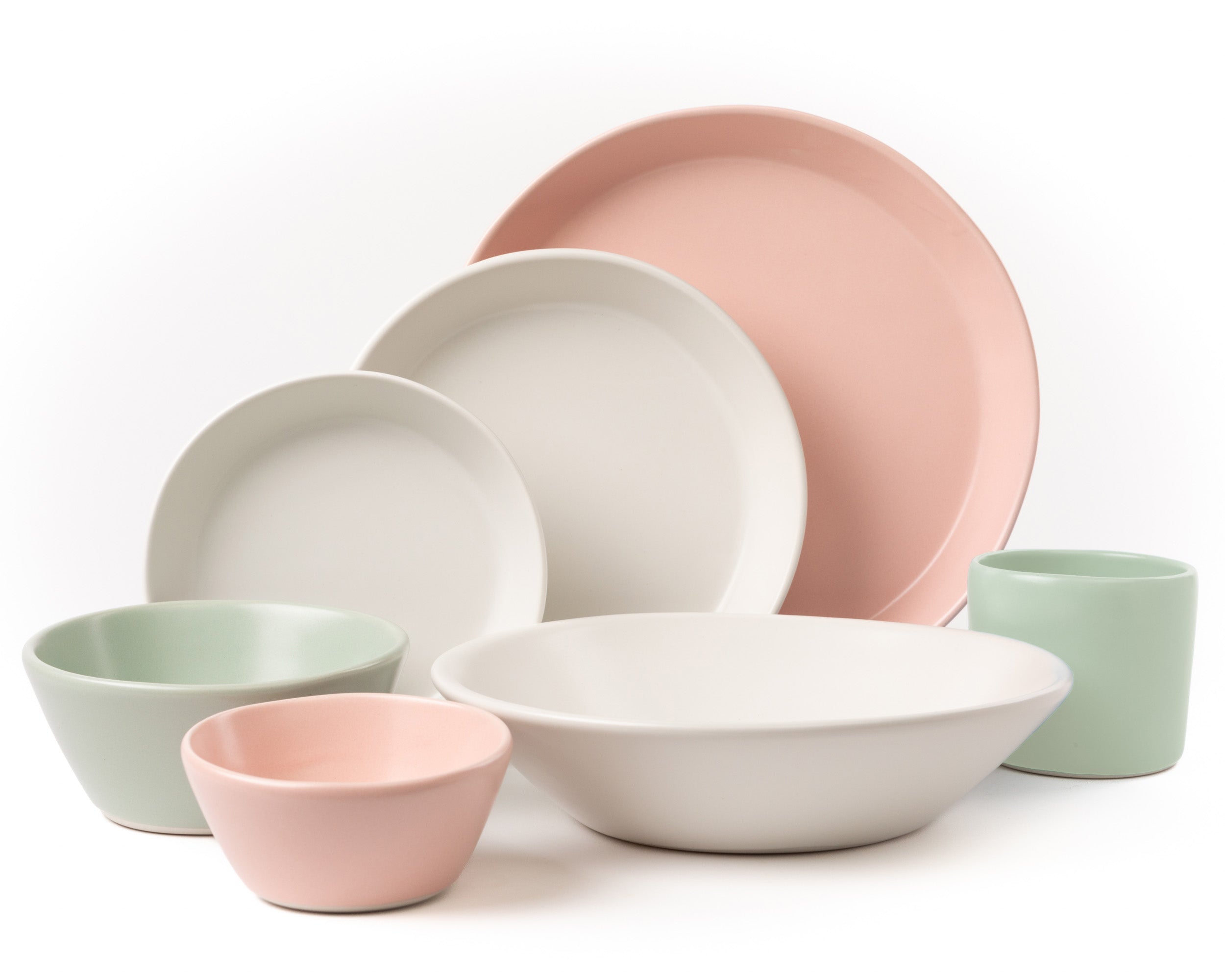 7 Piece Skali Coupe Dinner Setting