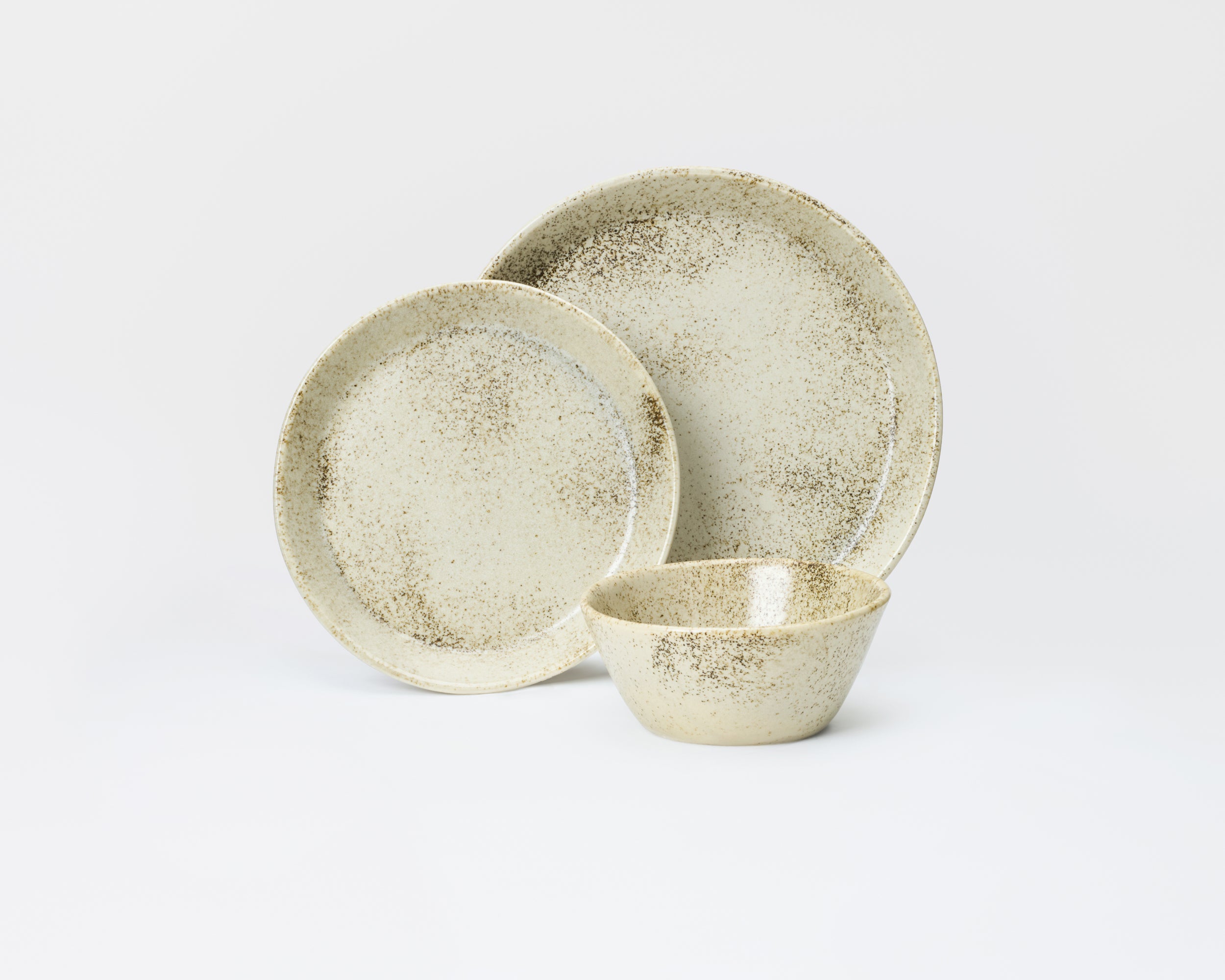 3 Piece Skali Coupe Dinner Setting