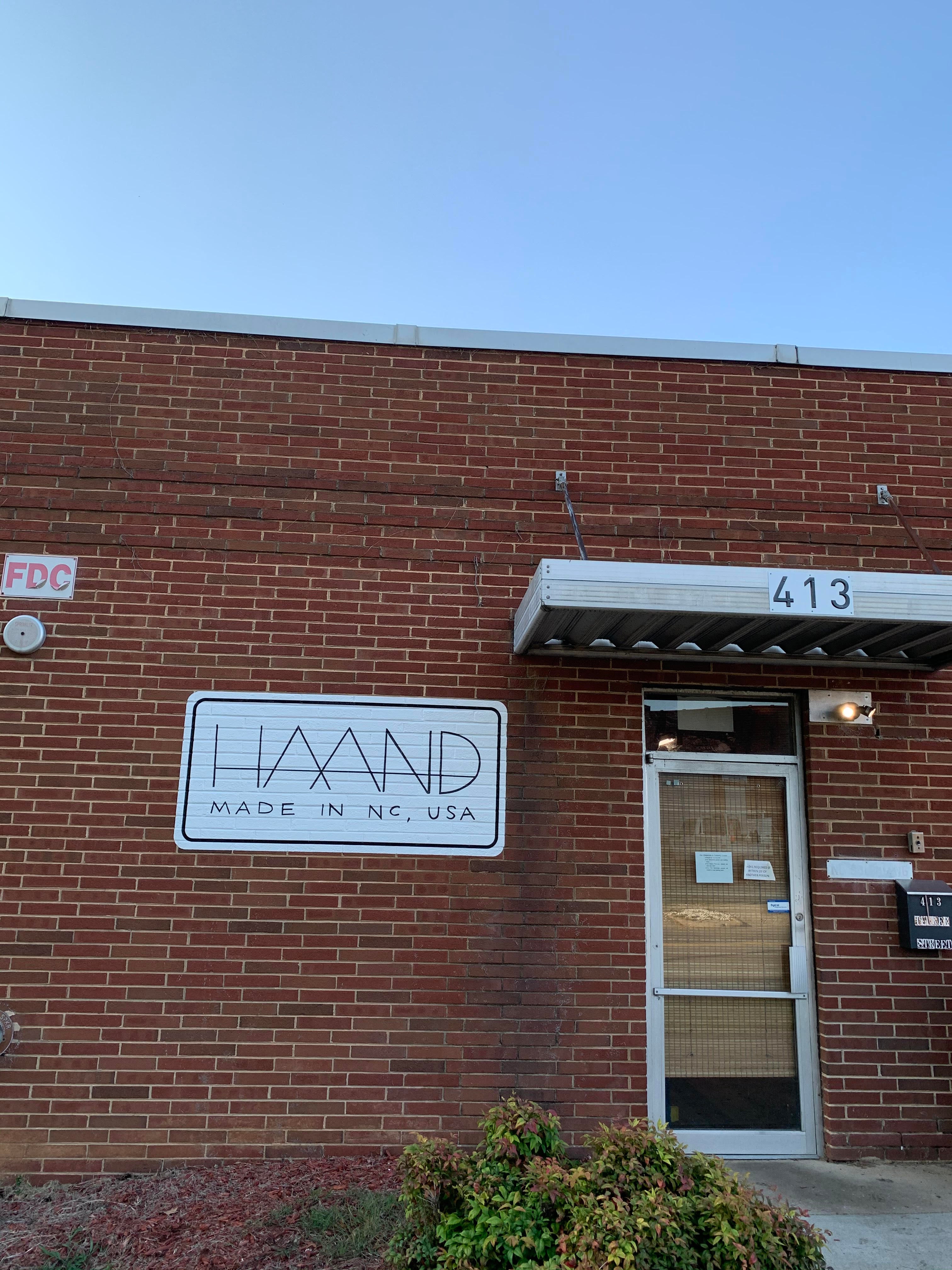 street view of the entrance to the haand showroom and studio